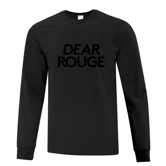 Black On Black Long Sleeve Tee