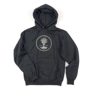 Unisex Black Hoodie: Pine Logo