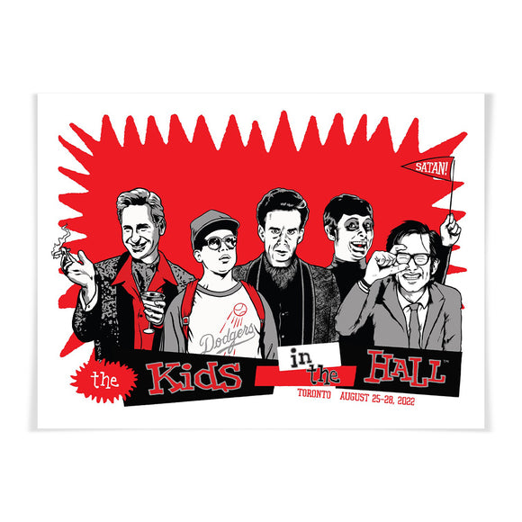 Autographed Kids In The Hall Silkscreened Poster
